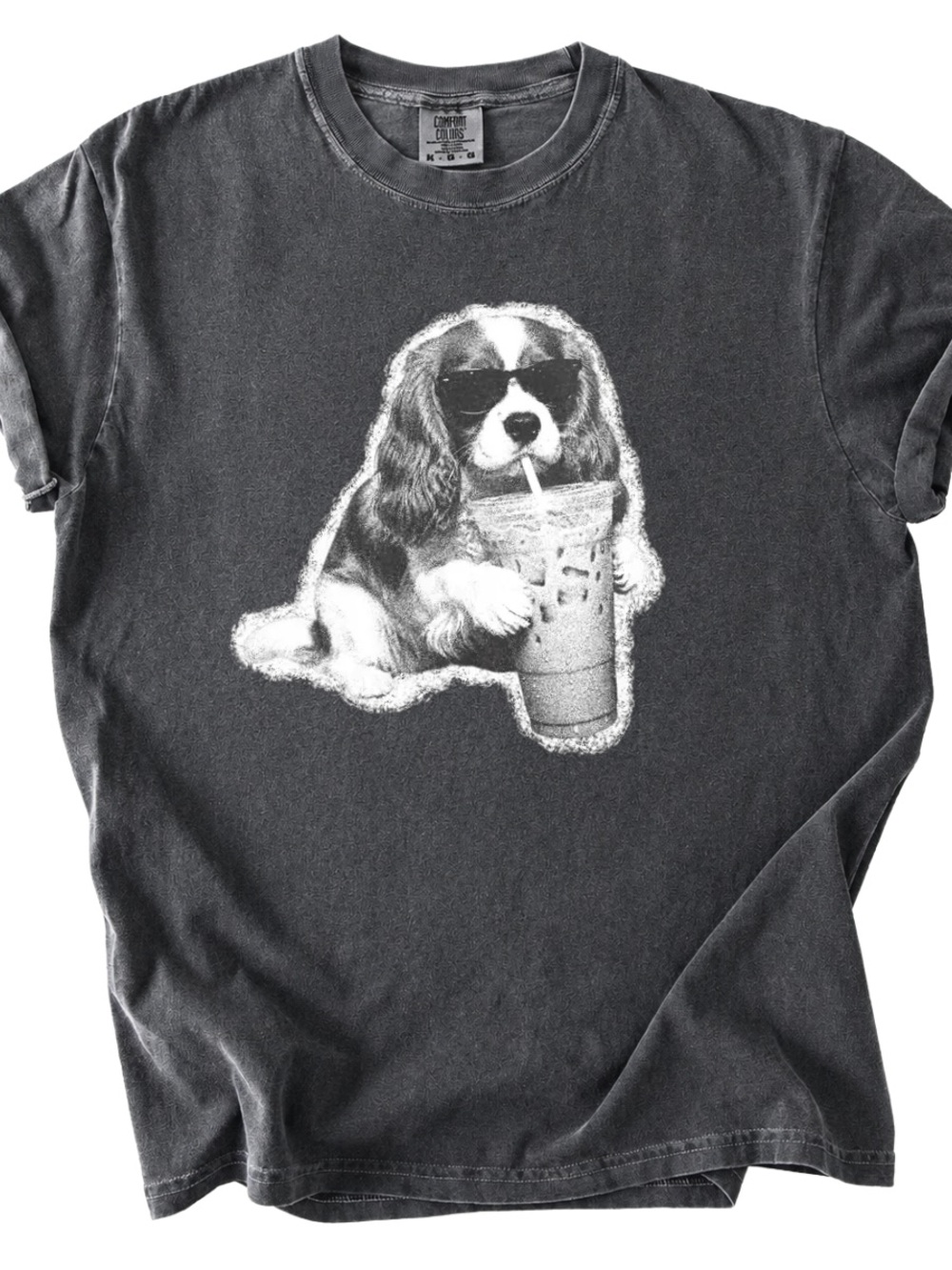 Comfort Pepper Dog Graphic Short Sleeve Tee